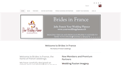 Desktop Screenshot of bridesinfrance.com